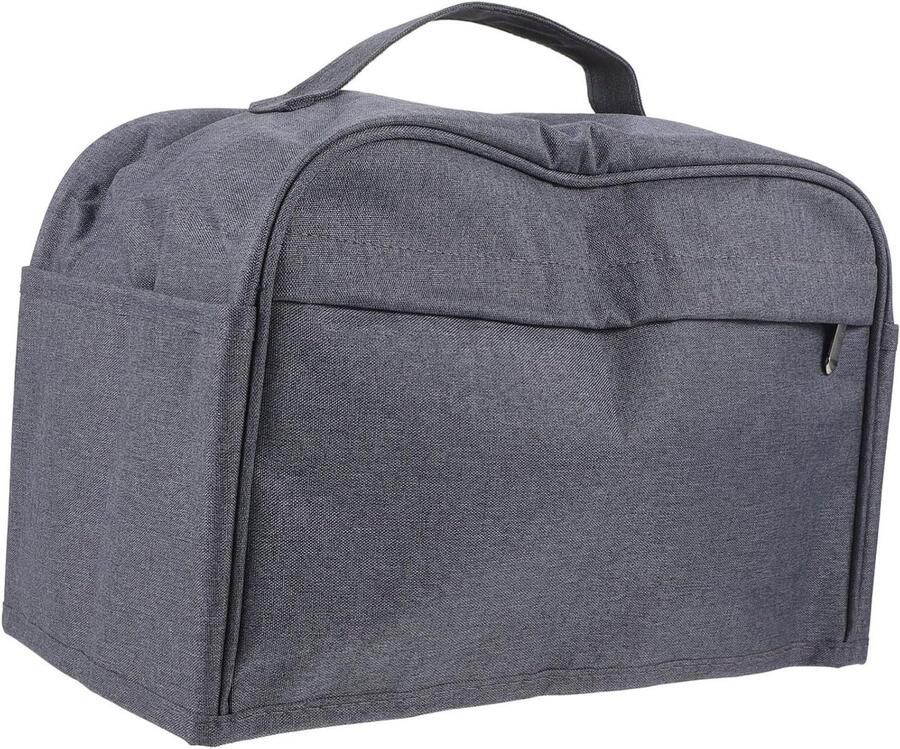 Broodroosterhoes Afdekhoes Keukenmachine Keuken Organisatie Met Opbergvakjes 31x21.5x17.5cm Grijs