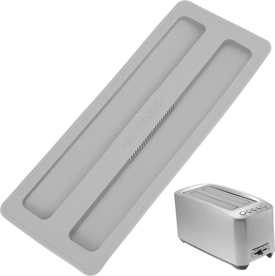 Broodroosterhoes Afdekking Broodmachine Bescherming Keukenapparatuur Verlengt Levensduur 27.4 cm Grijs