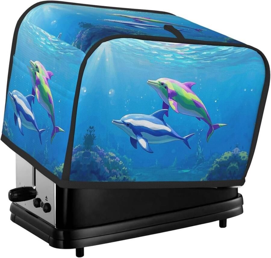 Broodroosterhoes Broodmachine deksel Keuken organiseren Waterdicht en ademend 29D x 20.1W x 19.1H cm Zwart