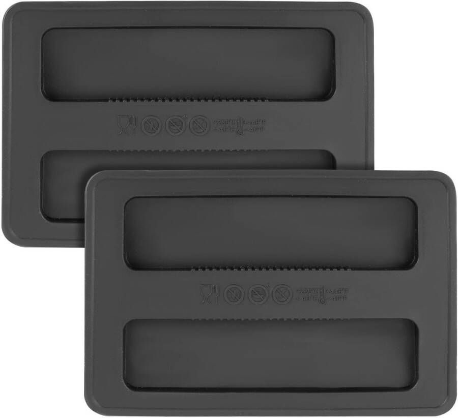 Broodroosterhoezen zwarte siliconen broodroosterhoezen 2 sneetjes brood machine stofkap broodrooster bovendeksel