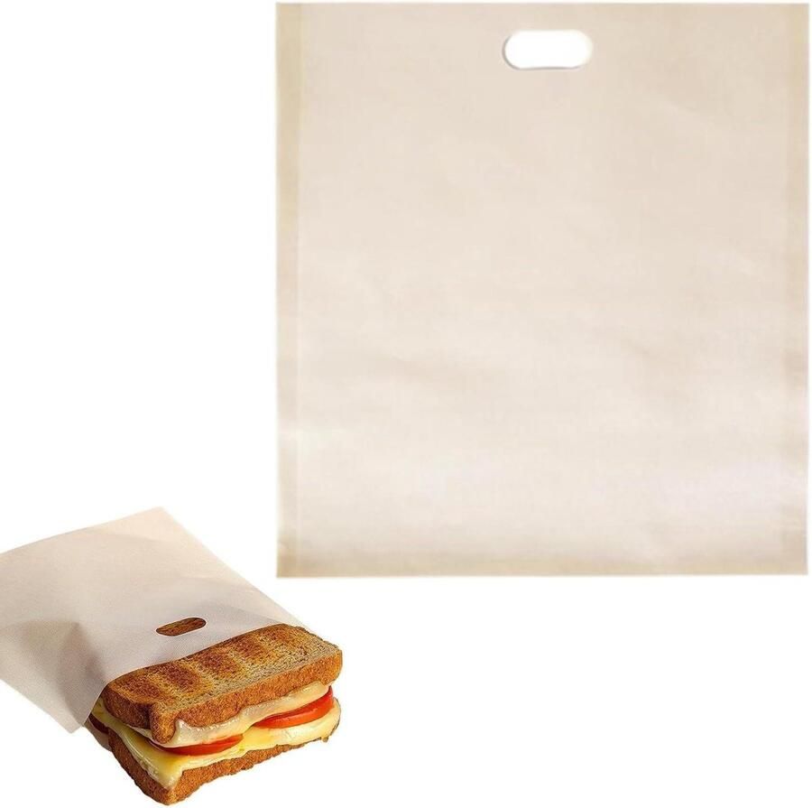 Broodroosterzak Grill Cheese Zak Sandwiches Maken Herbruikbaar Ontwerp 16x16.5 cm Niet gespecificeerd