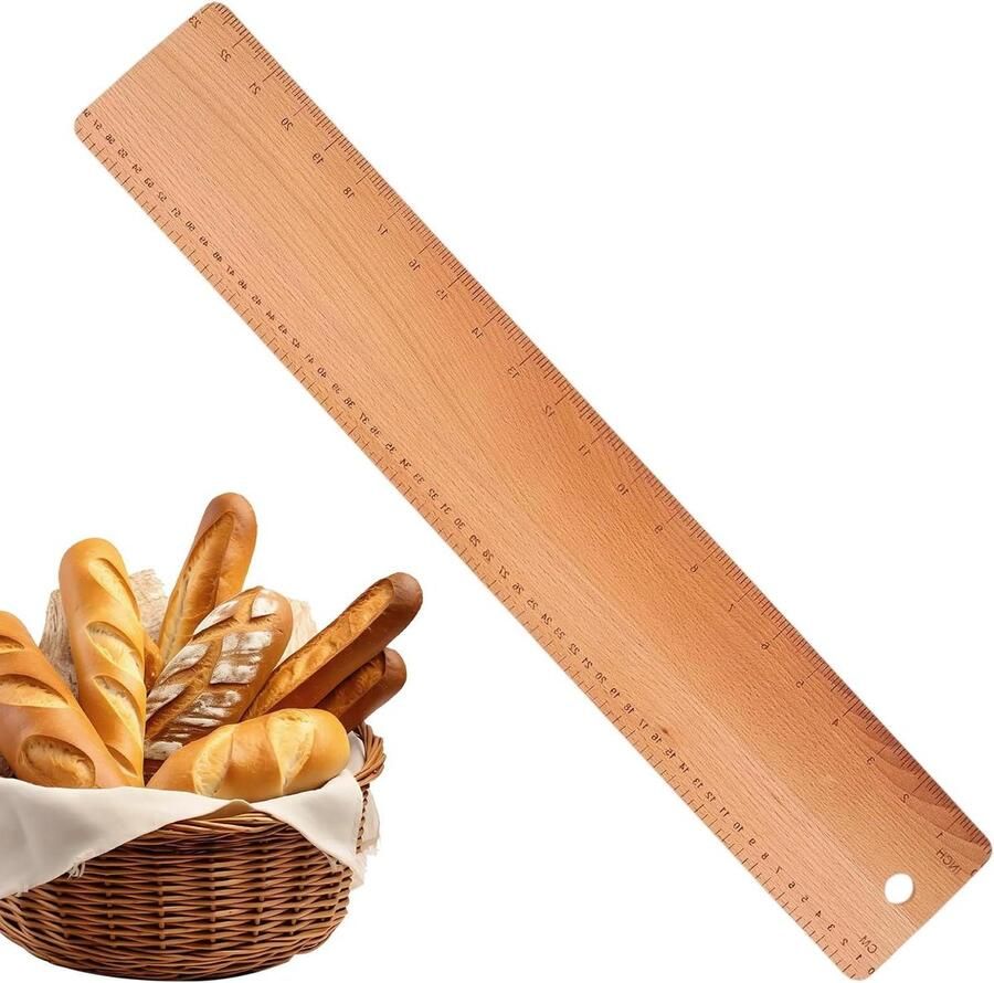 Broodschaal Deeg plank Brood bakken Geïntegreerde metingen 23 inch Houtkleur
