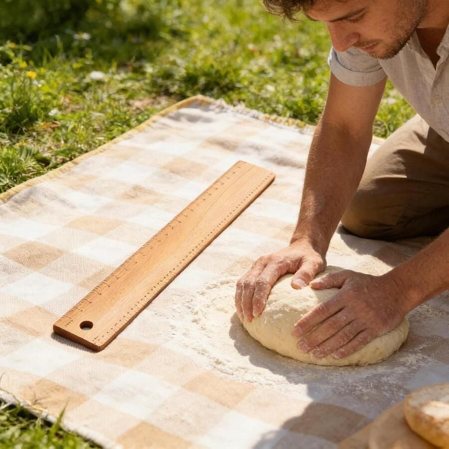 Broodschil Bakplank Deeg Brood Bakken Met Maat Markeringen 58cm Lang