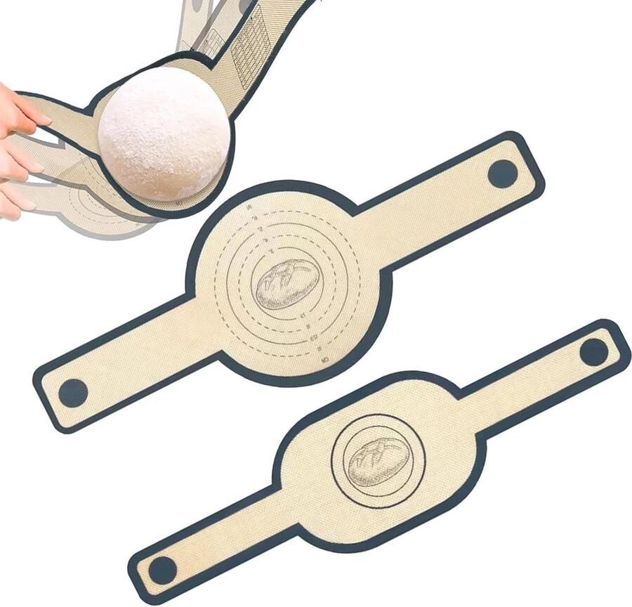 Broodsling Dutch Oven Siliconen Sling Bakmat Veilig Brood Overbrengen Hittebestendig Lange Handgreep 2-delig Niet gespecificeerd