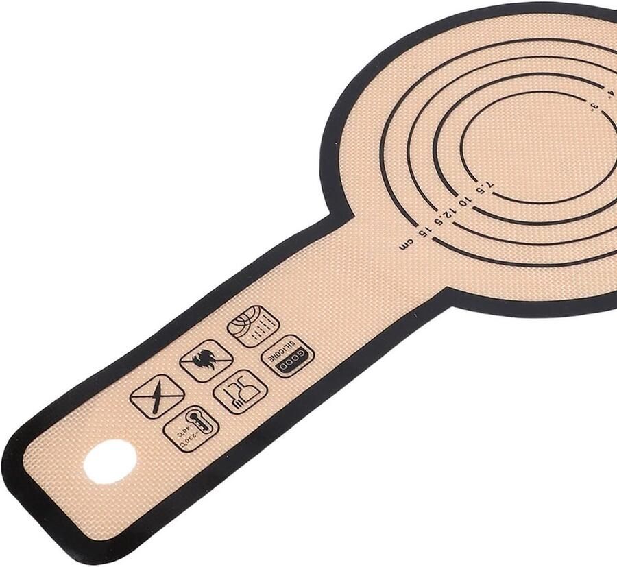 Broodsling Siliconen Bakmat Oven Brood Bakken Lange Handgrepen 56x21 cm Zwart
