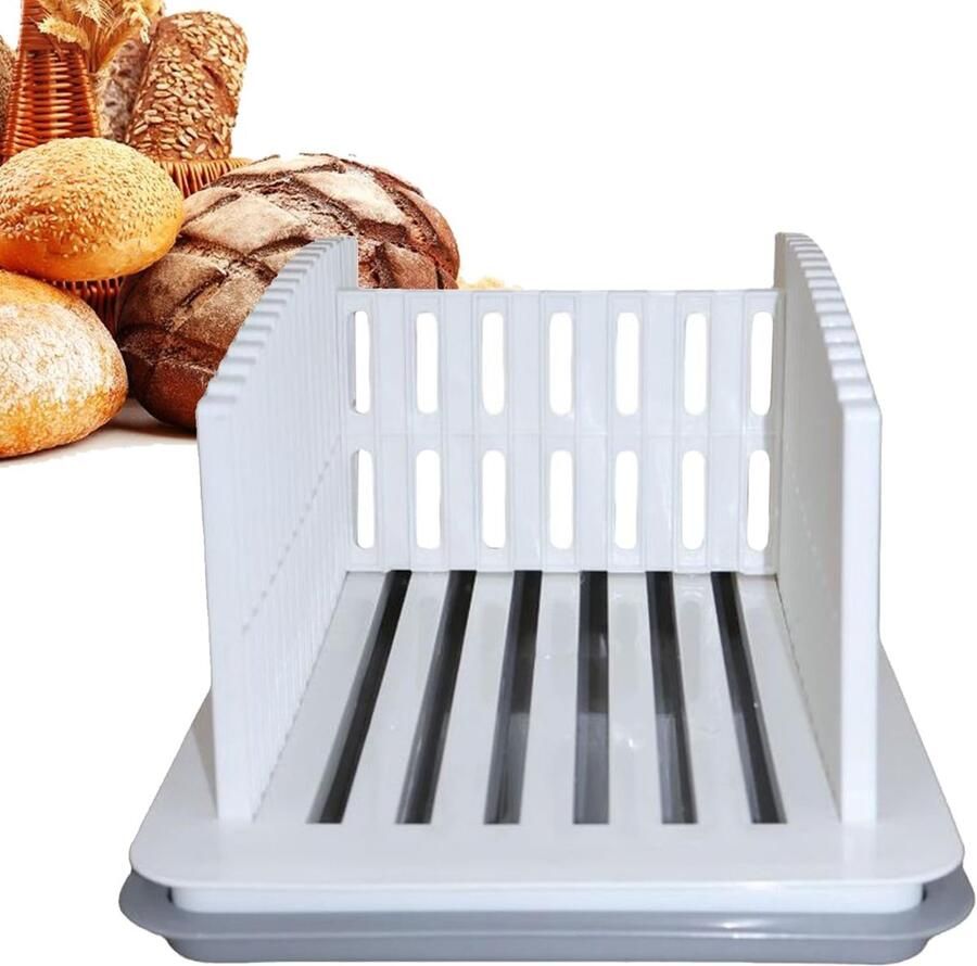 Broodsnijder Bakgereedschap Gelijkmatig Snijden Verstelbaar Opvouwbaar 34x21x24cm