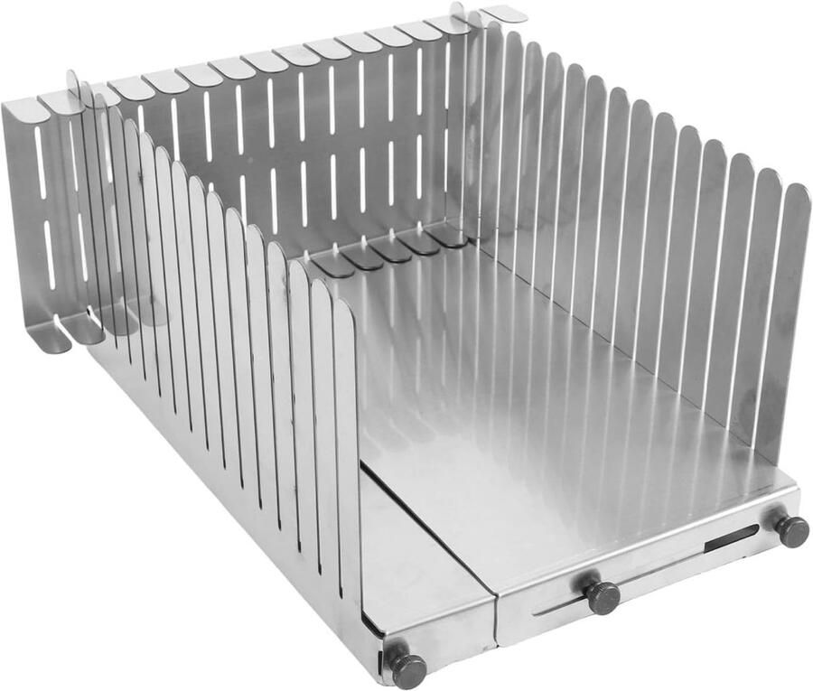 Broodsnijder Brood Snijhulp Zelf Brood Bakken Roestvrij Staal 37 x 18 x 9 cm Zilver