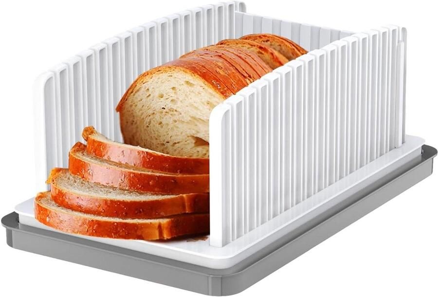 Broodsnijder Broodmachine snijmachine Zelfgebakken brood snijden Verstelbare breedtes 335 cm Wit