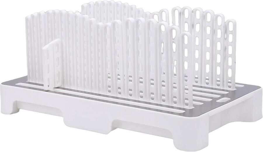 Broodsnijder Gids Brood Snijmachine Gelijkmatig Brood Snijden Opvouwbaar Verstelbaar 10-15cm Breedte Wit