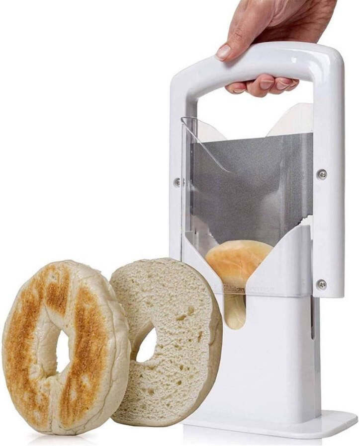 Broodsnijder Handmatige Broodsnijmachine voor Gelijktijdig Snijden Keukengereedschap voor Taart en Bagels