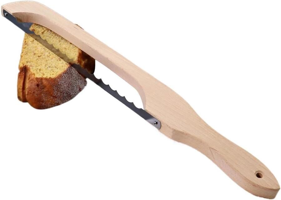 Broodsnijder Hout Bakgereedschap Gelijkmatig Snijden Stabiel Houten Handvat 42 Centimeter Niet gespecificeerd