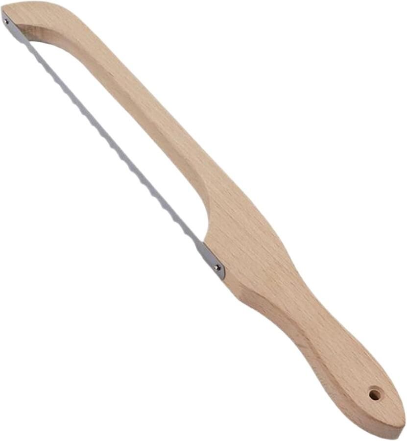 Broodsnijder Hout Deegsnijder Bakgereedschap Gelijkmatig Brood Snijden Roestvrijstalen Lemmet 408 cm Lengte