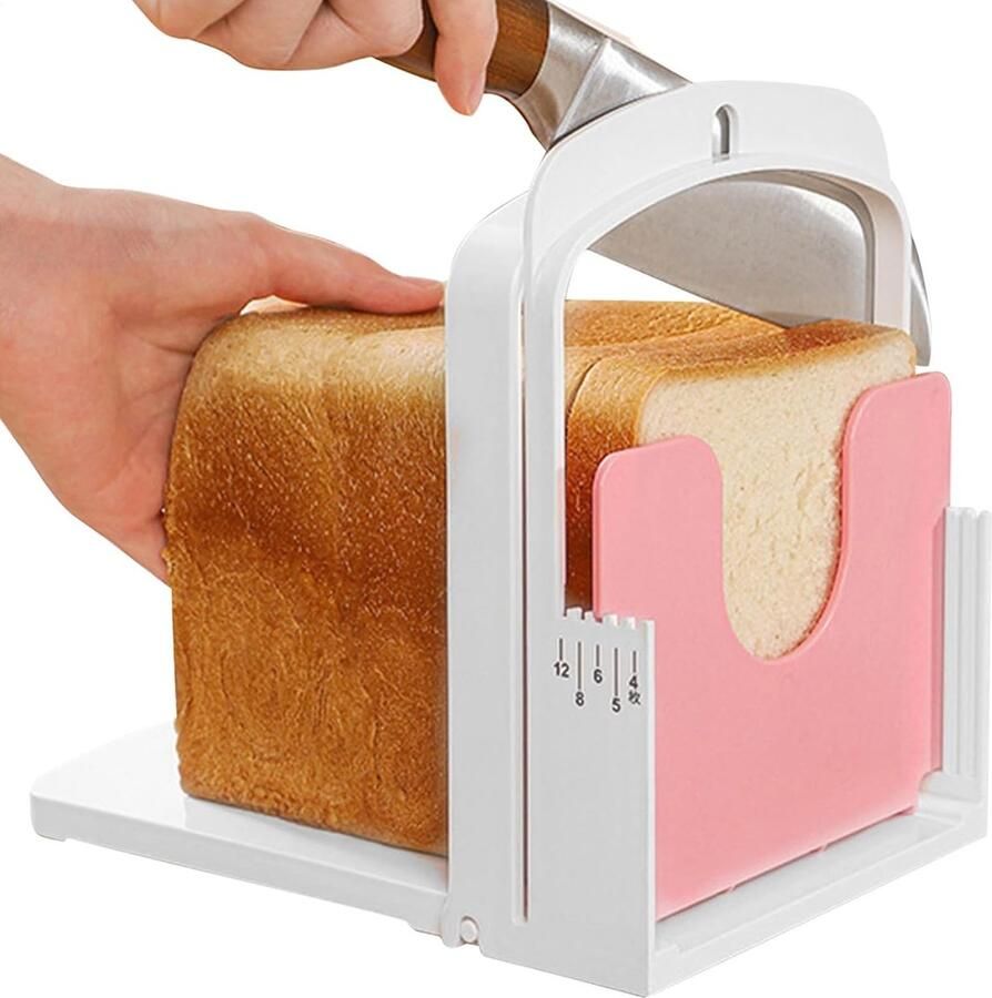 Broodsnijder Inklapbaar Broodsnijmachine Toast Keuken Bakken Veilig en Constant 238 Gram