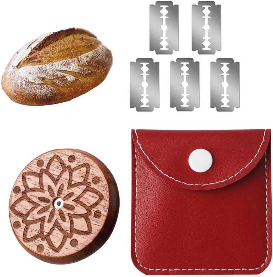 Broodsnijder met 5 messen en opbergtas Perfect voor het snijden van stokbrood en deeg