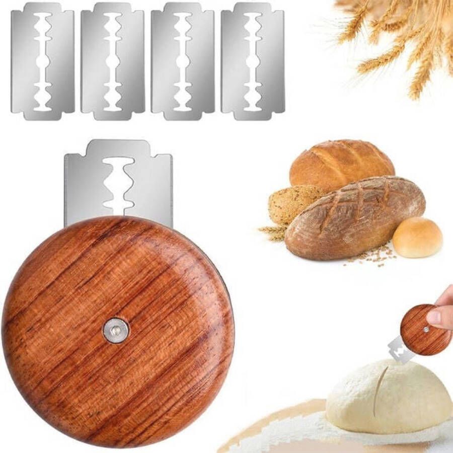 Broodsnijder met 5 messen voor perfect gesneden brood