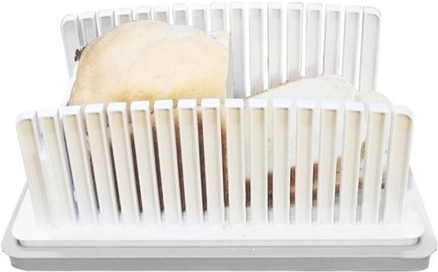 Broodsnijder met lade Brood snijmachine Maaltijd voorbereiding Verstelbare dikte 335 cm lengte Multicolor
