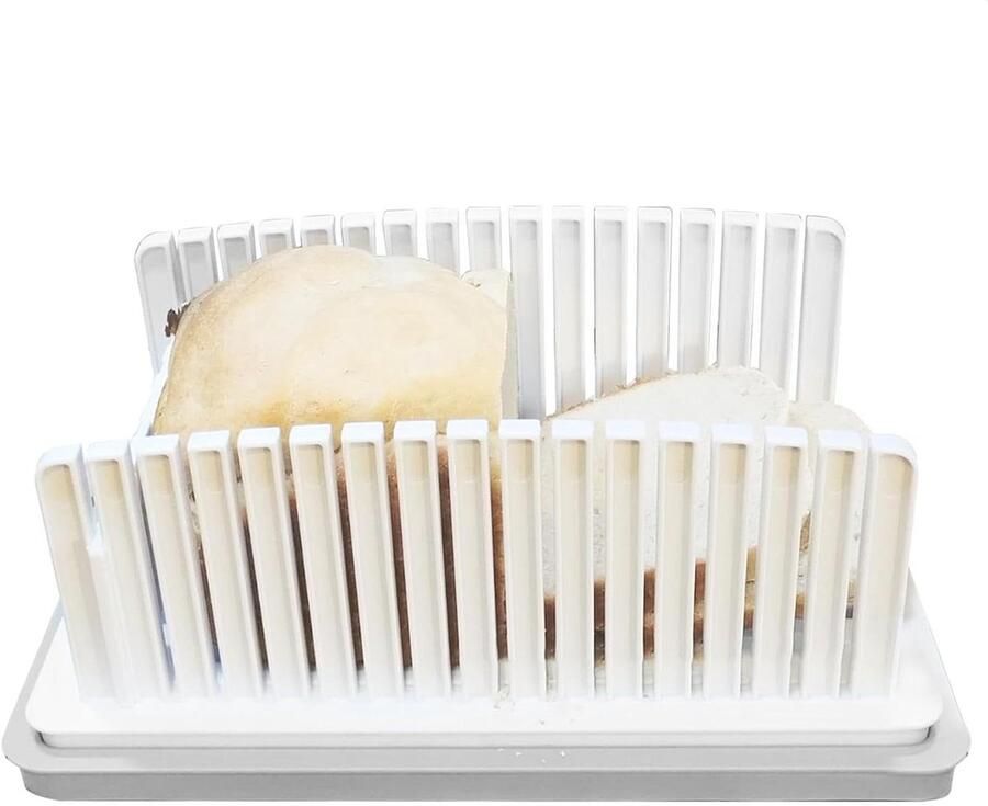 Broodsnijder met lade Brood snijmachine Maaltijd voorbereiding Verstelbare dikte 335 cm lengte Multicolor