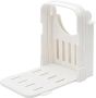 Broodsnijmachine Opvouwbaar Handmatige Snijder Gelijkmatig Snijden Antislip Basis Compact Ontwerp Wit - Thumbnail 3