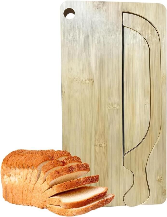 Broodsnijder zuurdesem Bakgereedschap Nauwkeurig snijden Gebogen roestvrij staal 40 Centimeter Bamboe