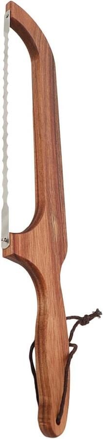 Broodsnijder Zuurdesem snijder Perfect brood snijden Boogvormig mes 43 x 8 x 2 cm Houtkleur