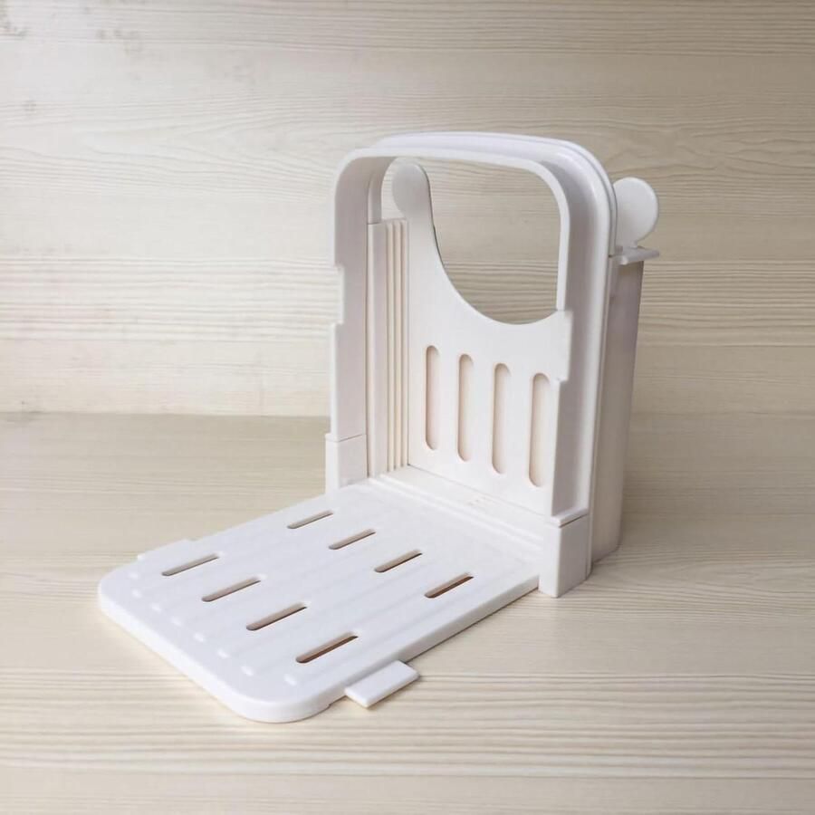 Broodsnijgereedschap Broodsnijder Handmatig Perfect Brood Snijden Verstelbare Dikte 20x15x5 cm Wit