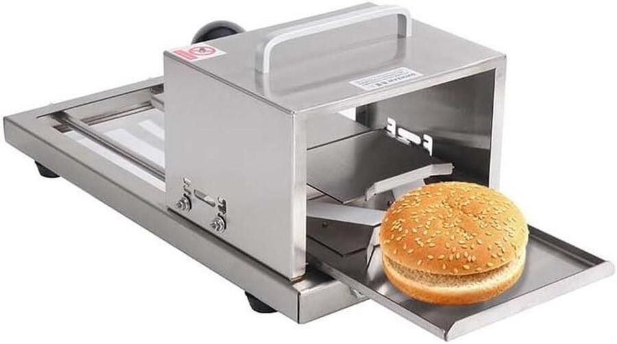 Broodsnijmachine Broodsnijder Gelijkmatig snijden 4 dikte-instellingen Roestvrij staal Zilver