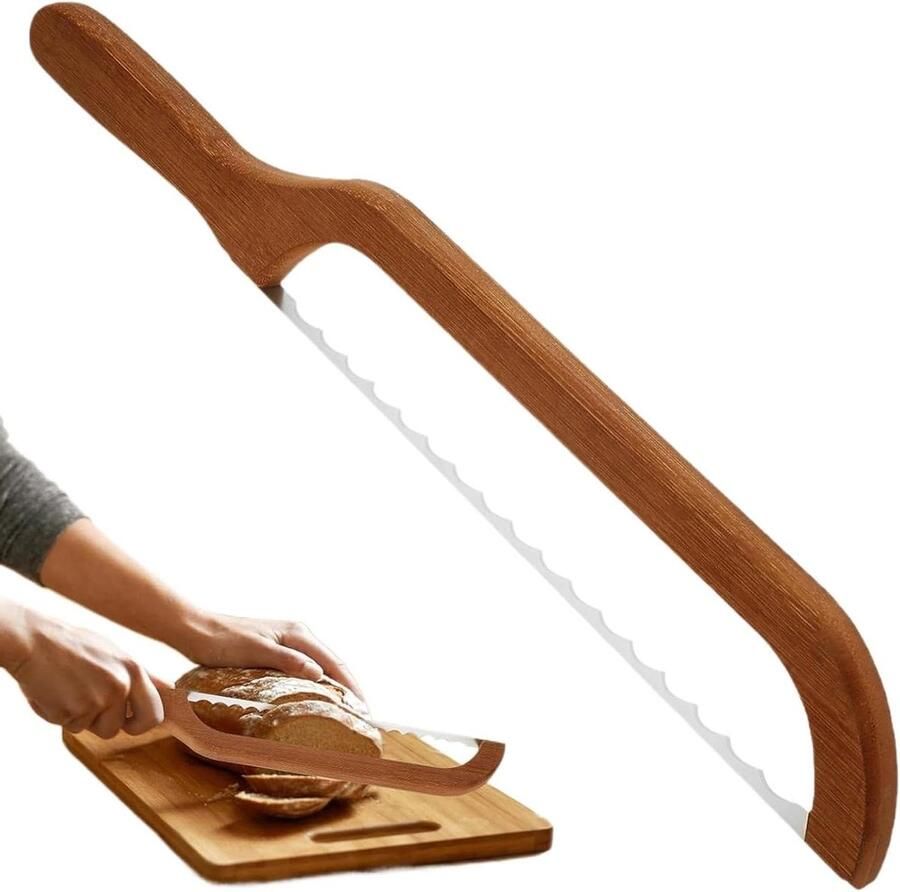 Broodsnijmachine Broodsnijder Zelfgebakken brood Ergonomische handgreep 42 Centimeter Niet gespecificeerd