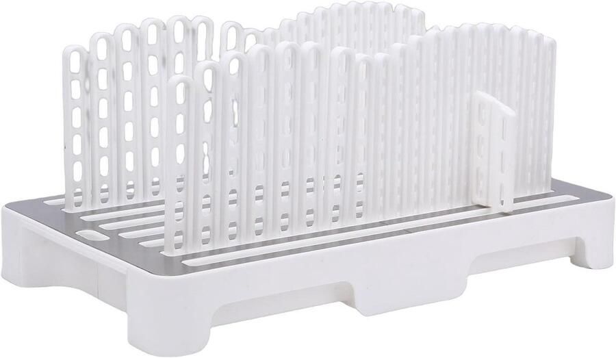 Broodsnijmachine Gids Broodsnijder Gelijkmatig Brood Snijden Opvouwbaar Verstelbaar 10-15 cm Breedte Wit