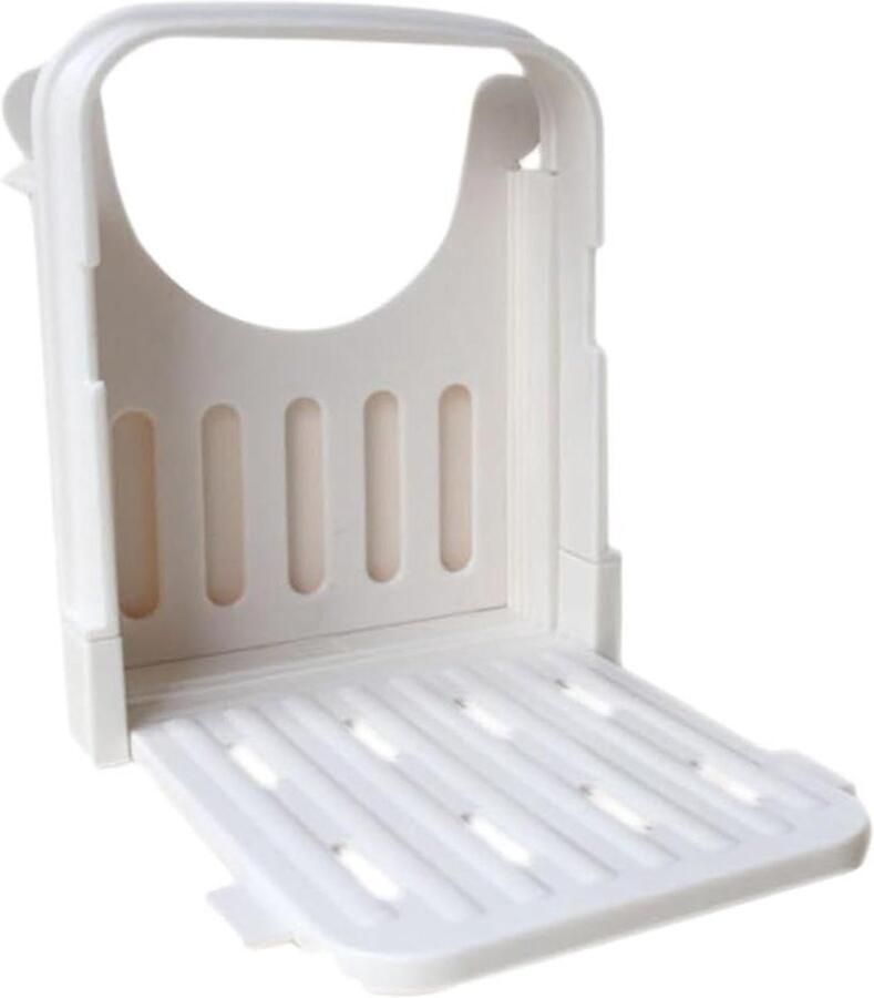 Broodsnijmachine Gids Broodsnijder Sandwich Gelijkmatig Snijden Opvouwbaar Ontwerp 17.8 cm Wit