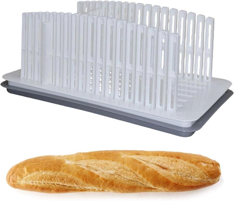 Broodsnijmachine Opvouwbaar Brood Snijder Uniforme Plakjes Verstelbaar Bakgereedschap 34x21x24cm