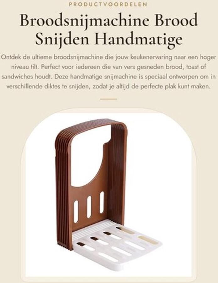 Broodsnijmachine Opvouwbaar Handmatige Snijmachine Toast Snijder Sandwich Maker 4 Verschillende Diktes Hoogwaardig ABS Broodsnijder