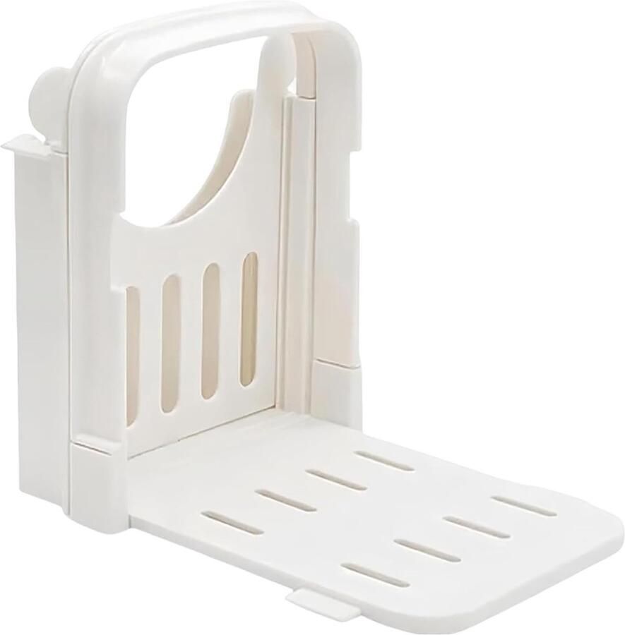 Broodsnijmachine Snijgeleider Gelijkmatig snijden Opvouwbaar ontwerp 20.7L x 14.9B cm Wit