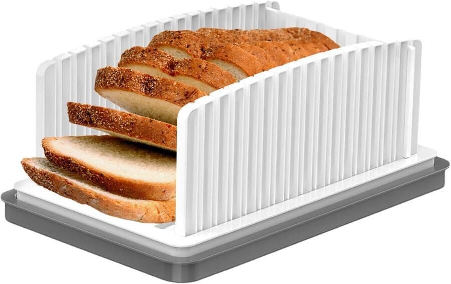 Broodsnijmachine Snijgeleider Nauwkeurig Snijden Met Kruimellade 335 x 215 x 145 cm Wit