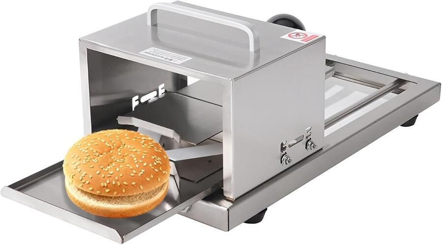 Broodsnijmachine Snijgereedschap Gelijkmatig Snijden Instelbare Dikte 41x20x19 cm Zilver