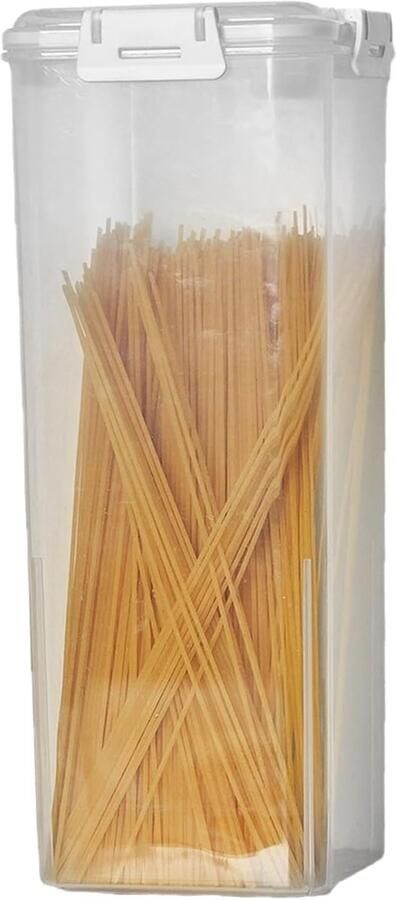 Broodtrommel Brood bewaren Verse en Luchtdicht afgesloten 34x14x14 cm Wit