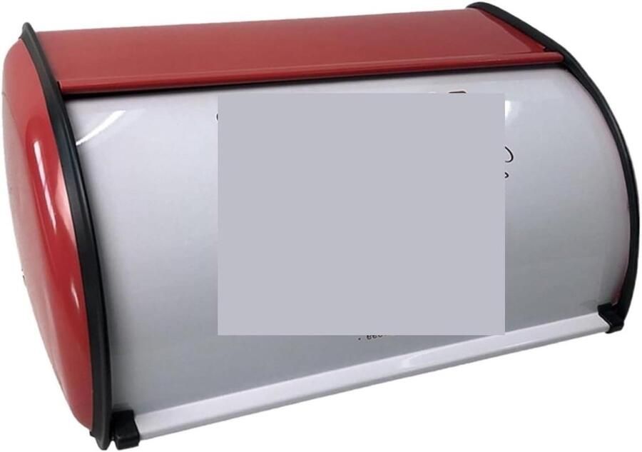Broodtrommel Broodbak Brood Vers Houden Rustiek Design 34.5cm Rood