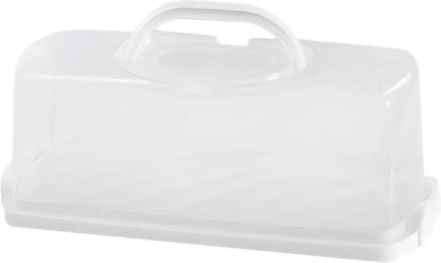 Broodtrommel Broodbak Opbergdoos Brood Vers Houden Luchtdicht Ontwerp 403 x 19 x 173 cm Wit