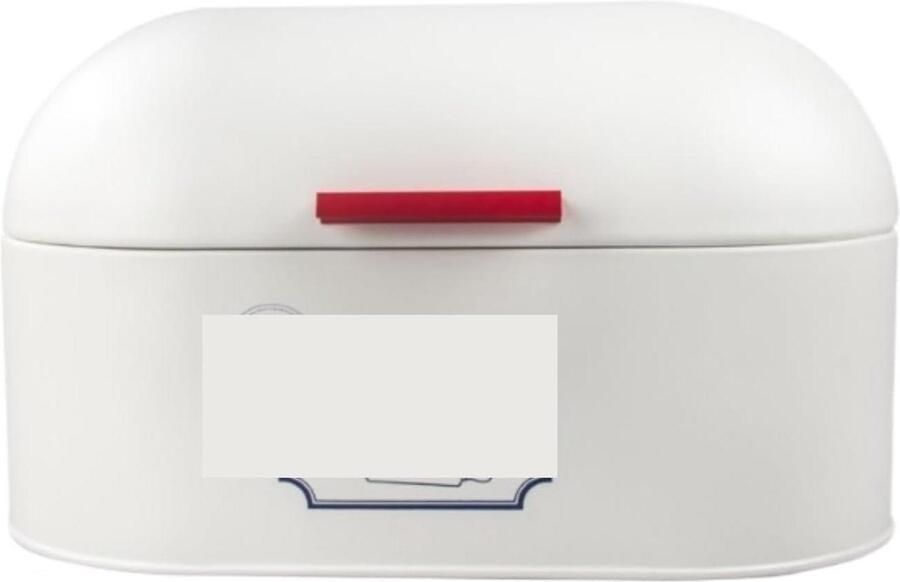 Broodtrommel Broodbak Opberger Brood Vers Houden Grote Capaciteit 34 cm Lengte Wit
