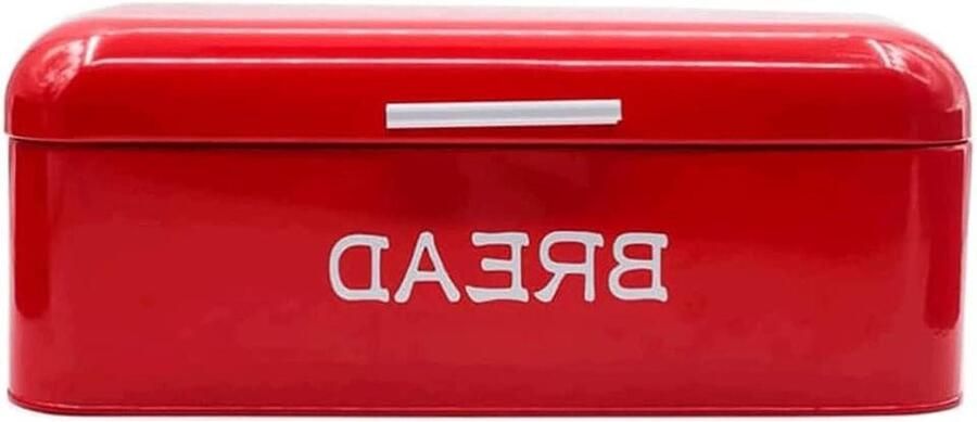 Broodtrommel Broodbox Brood bewaren Grote capaciteit 42x22x16cm Rood