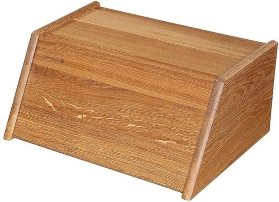 Broodtrommel Broodbox Brood bewaren Klapdeksel 40 cm Bruin