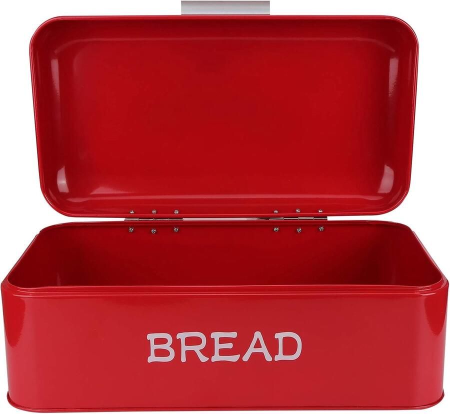 Broodtrommel Brooddoos Aanrecht Opbergen Extra Grote Capaciteit 42x165x24cm Rood
