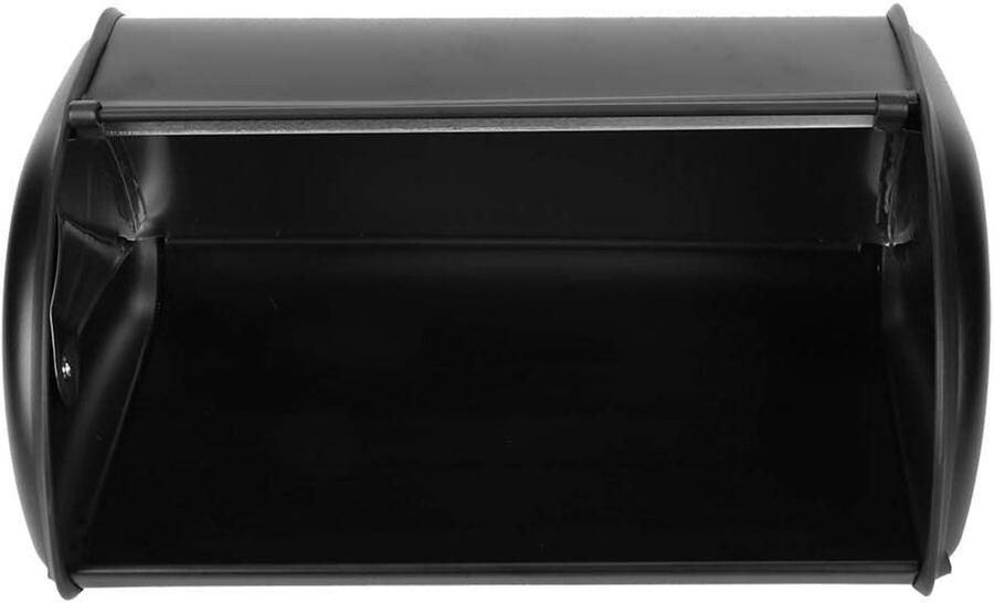 Broodtrommel Brooddoos Keuken Brood Vers Houden Grote Capaciteit 34 x 23 x 14.5 cm Zwart