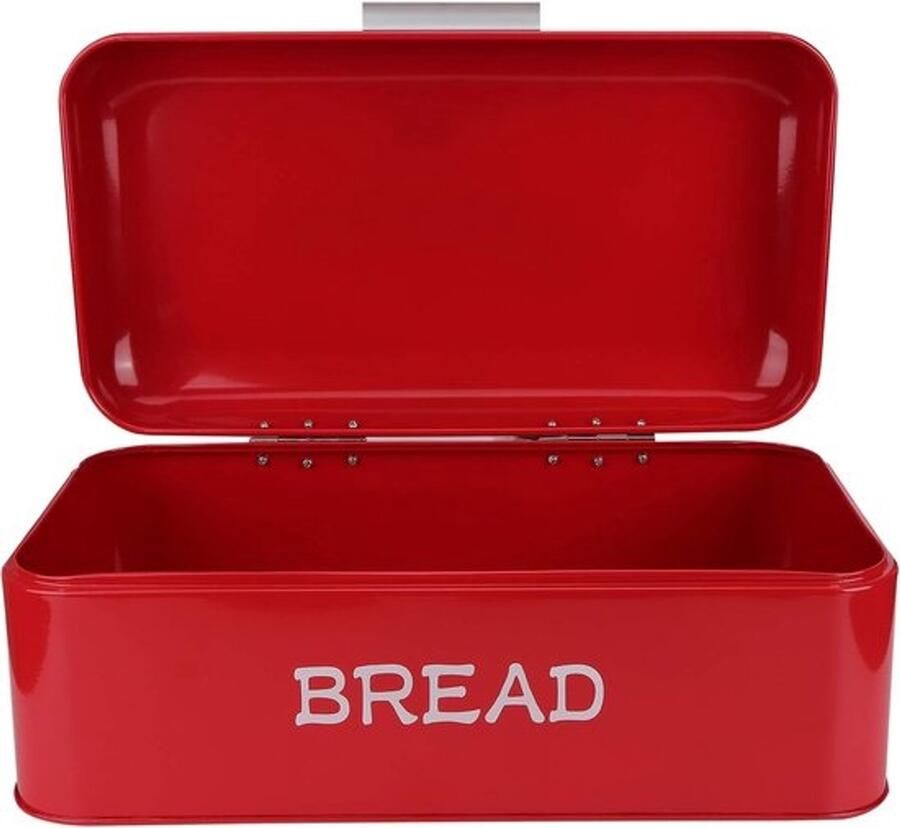 Broodtrommel Brooddoos Opbergen op het aanrecht Extra grote inhoud 42x165x24cm Rood