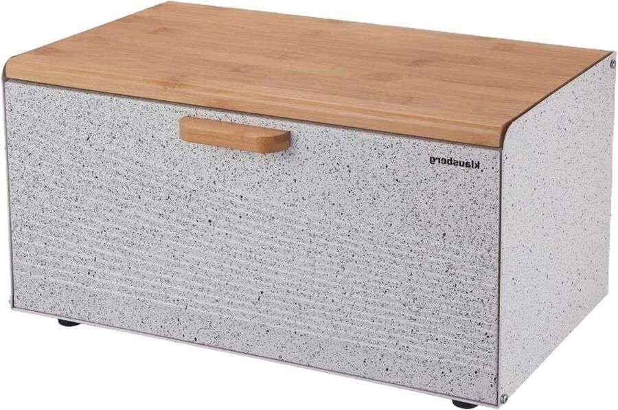 Broodtrommel Broodmand Opslag Brood Vers Houden Dubbele Opening 23.5 x 35.5 cm Wit