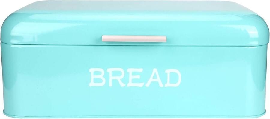 Broodtrommel Grote Capaciteit Broodbak Opbergdoos Keuken Organiseren Antislipbodem 42x16.5x24cm Blauw