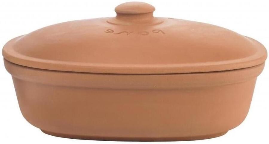 Broodtrommel Keramiek Brood bewaren Brood vers houden Ademend Natuursteen 30 cm Terracotta
