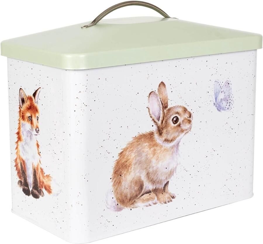 Broodtrommel Keuken Opberger Brood Vers Houden Stevig Koolstofstaal 34x19x24.5 cm Groen