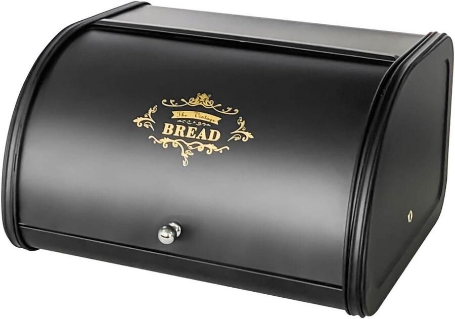 Broodtrommel Keuken Roestvrij Metaal Brood Vers Houden Extra Grote Container 30 x 26 x 17 cm