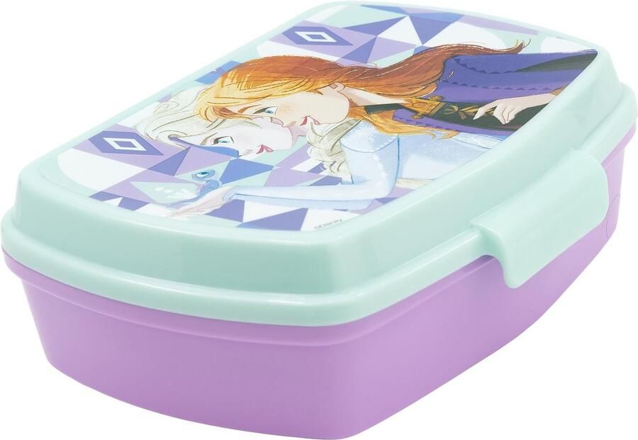 Broodtrommel Kinderen 1333ml Rechthoekige Lunchbox van Plastic BPA-Vrij Gedecoreerde Sandwich Box voor School en Uitjes
