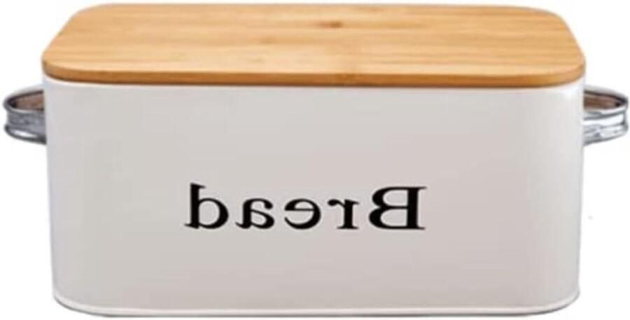 Broodtrommel met deksel Broodbak Keuken Brood vers houden Bamboe deksel 53 cm A